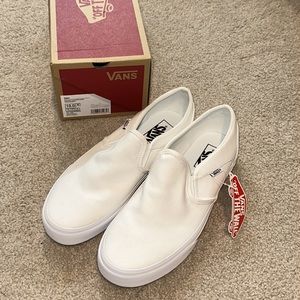 Vans Asher Slip On White Women size 10